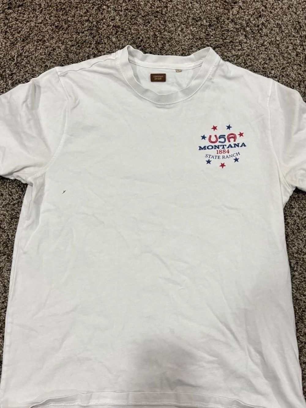 Montana USA Graphic Crewneck Tee - White